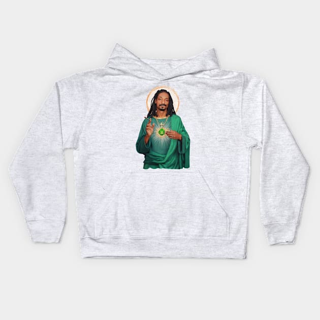 Saint Snoop Dogg Kids Hoodie by Gedogfx